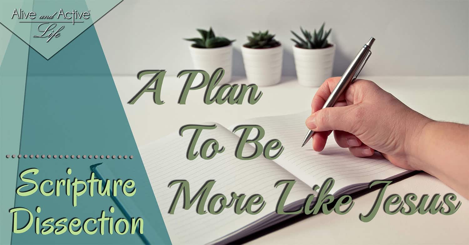 A Plan to Be More Like Jesus - Scripture Dissection
