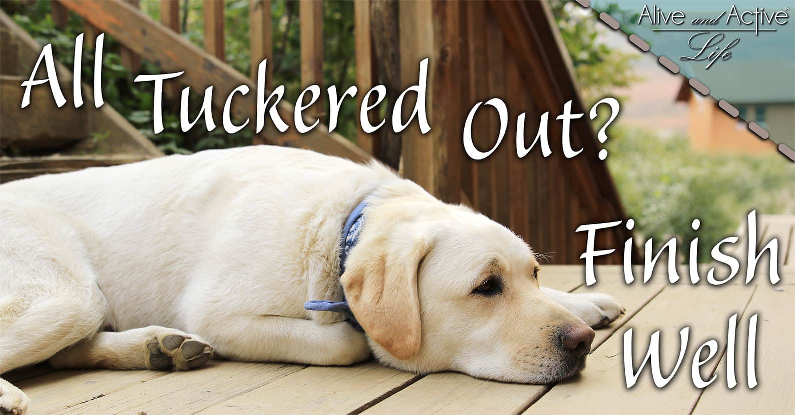 All Tuckered Out Finish Well